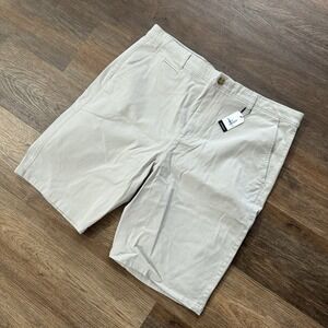 Johnnie-O Neal Stretch Twill Shorts NWT Men's Sz 38 Nimbus‎ Gray